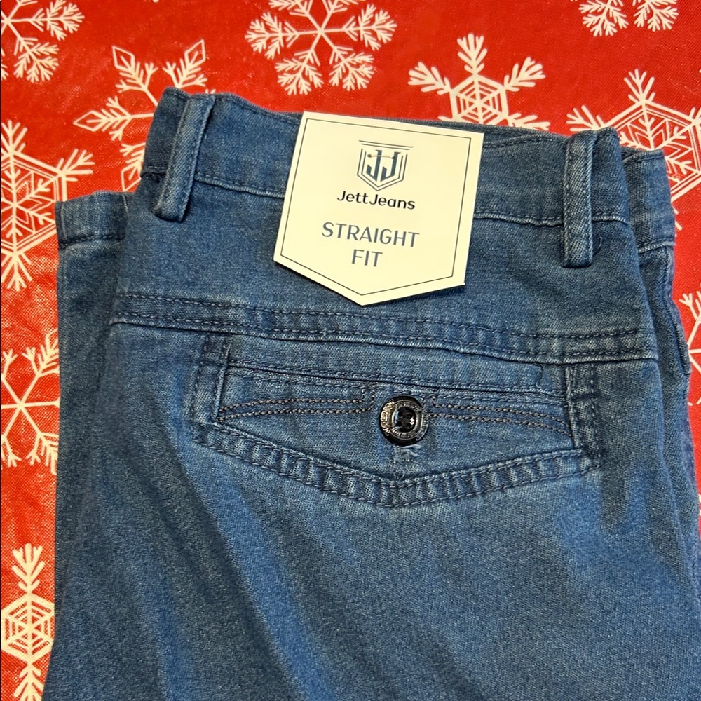 Men's Straight Fit Blue Denim